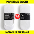 Invisible Cotton Trainer Socks - 12 Pairs Unisex Non-Slip Gym & Sports Socks - SIGMA FAUSTOSO UNIPESSOAL,LDA