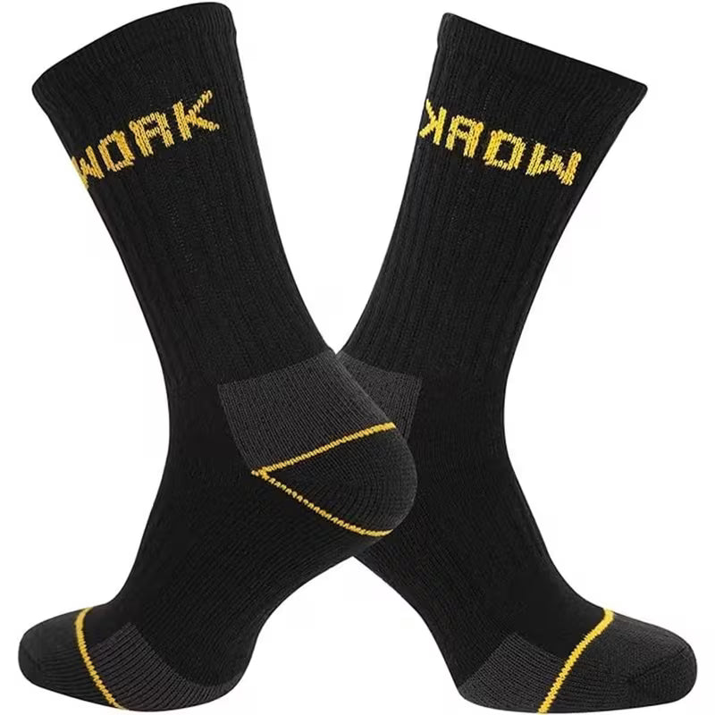 Men's Heavy Duty Work Socks - 10 Pairs of Thick Cushioned, Moisture-Wicking Crew Socks for Ultimate Comfort - SIGMA FAUSTOSO UNIPESSOAL,LDA