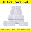 Experience Ultimate Comfort with Our Luxury Bath Towel Set - 10 Pieces of Super Absorbent Bliss - SIGMA FAUSTOSO UNIPESSOAL,LDA