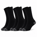 Diabetic Socks for Sensitive Feet - 3 Pairs of Cozy Non-Elastic Crew Socks for All-Day Comfort - SIGMA FAUSTOSO UNIPESSOAL,LDA