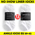 No Show Liner Socks for Men and Women – 12 Pairs of Lightweight Non-Slip Comfort - SIGMA FAUSTOSO UNIPESSOAL,LDA